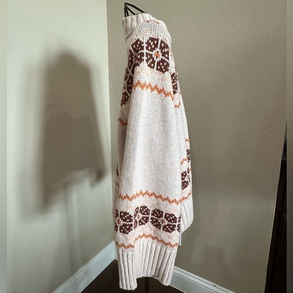 MADEWELL Overbrook Fair Isle Mockneck Sweater, EUC! - Picture 4 of 7